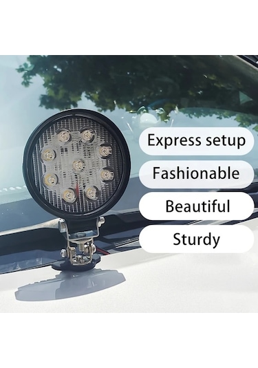 Chuangyinshop Black- 2'li Car Işık Braketi Ayarlanabilir Aydınlatma Açısı Sabitleme Kolay Montaj Dayanıklı