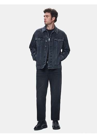 Ltb Andreas Oversıze Jean Ceket 010096102216047 55799 Koyu Gri