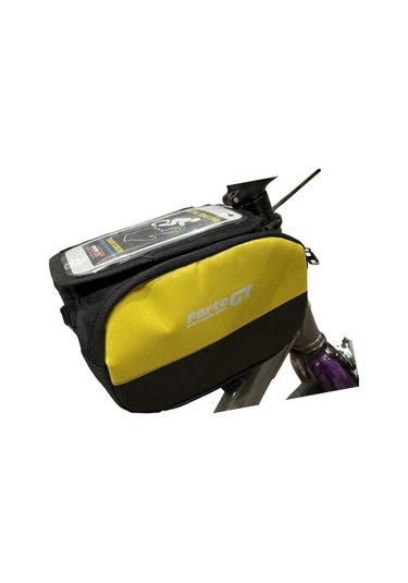 Forte Gt 819 Kadro Üstü Telefonlu Heybe Bisiklet Çanta Siyah