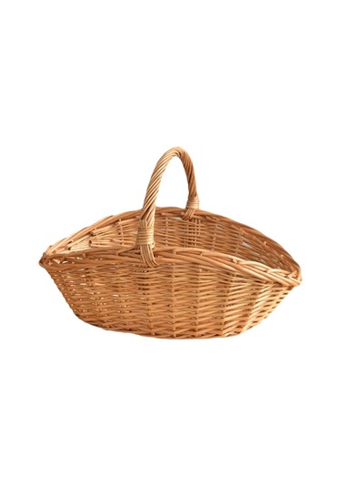 Homyl Dokuma Piknik Sepeti Kapları Paskalya Şeker El Saklama Kahverengi