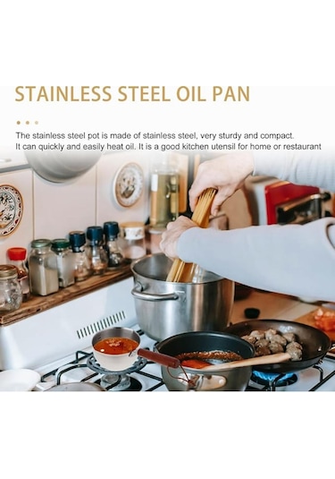Paslanmaz Çelik Tereyağı Eritme Tenceresi Dökme Ağızlı Sos Tenceresi Tereyağı Isıtıcı Tencere Stok Tenceresi Süt Peynir Tenceresi Dökme Yağ Tencereleri Çorba Kahve Çikolata Sosu İçin Gümüş