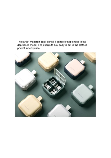 Sones İlaç Paketleme Kutusu Taşınabilir Taşınabilir Saklama Kutusu Küçük İlaç Kutusu Pembe