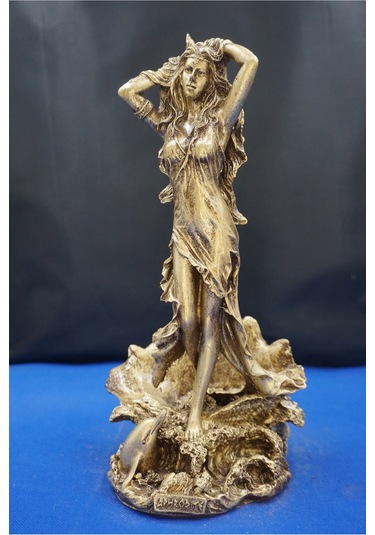 Afrodit Heykel Biblo - 27 Cm Ev Ofis Dekoratif Hediyelik Aksesuar Dekor Altın