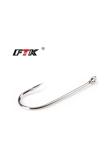 Ftk Dikenli Olta Düzleştirilmiş Yuvarlak 2-6 50 Adet And7-20 100 Adet/lotcsarp Besleyici Balıkçılık Için Kanca Mücadele 20