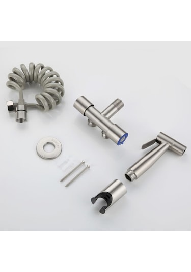 Dinosaurs 2 M. Paslanmaz Çelik Tuvalet Musluk Seti - Gümüş04 Altın