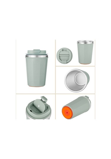 Novahub 500ml Ergonomik Tasarım Kahve Kupası, Paslanmaz Çelik, Yeniden Kullanılabilir, Taşınabilir Seyahat Kahve Kupası