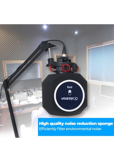 Lemestar Mikrofon Gürültü Engelleyici Koruması - 45-60mm Çaplı, Akustik Tasarım, Sessiz Kayıt İçin Sprey Örtüsü