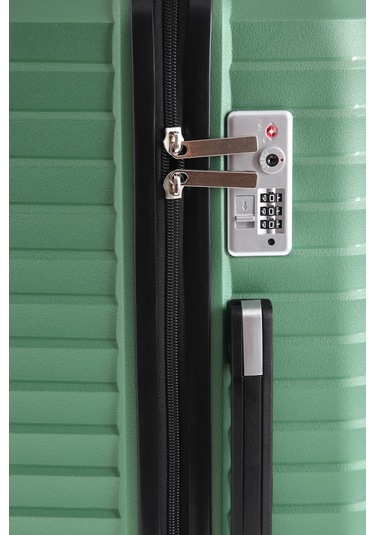 Ultra Dayanıklı 3'lü Set Valiz & Bavul Yeşil-1397 Yeşil