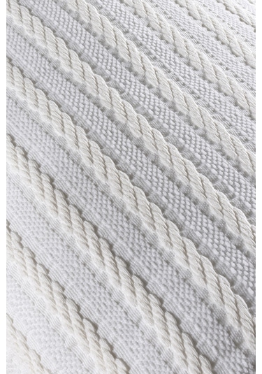 Koza Home Dolce Ekru Şönil Saç Örgü Yastık 35x55 5041