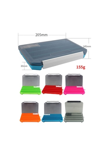 1/2/3 Sazan Balıkçılığı Takım Kutusu Düzenleyici Balıkçılık Boncukları Kırmızı 20,5x14,5x3 Cm 3'lü Set