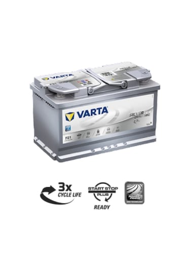 Varta 12V 80 Ah Amper Agm F21-A6 Start Stop Akü