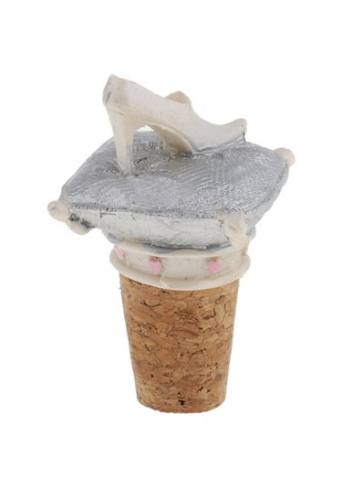 Suntek Rustik Düğün Şarap Şişesi Tıpası Topuk Çok Renkli