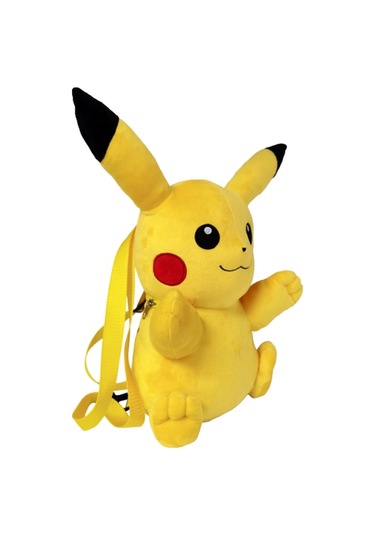 Nessiworld Pokemon Pikachu Peluş Sırt Çantası Sarı