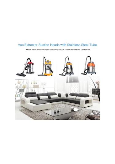 Padalink Koltuk, Halı, Beşik Yıkama Makinesi Su Emici Bağıcı Seti C - Küçük Bağıcı + Çelik Boru + 4 Adet Uyumlu Adaptör