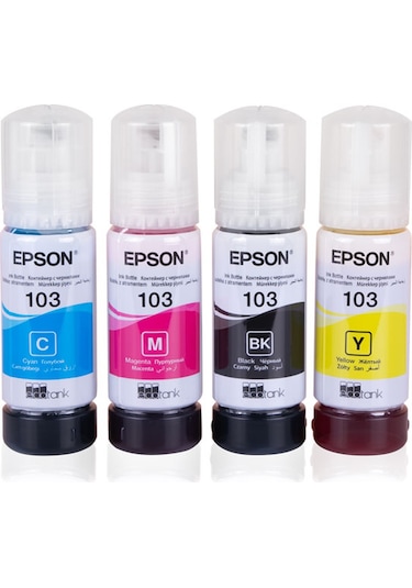 Epson 103 Epsonecotank L3256 Uyumlu Mürekkep Seti