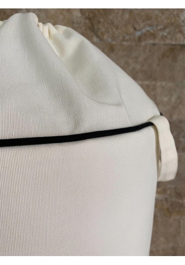 Hs Hometex Sailor Boy Nakışlı Bez Oyuncak & Kirli Sepeti Krem