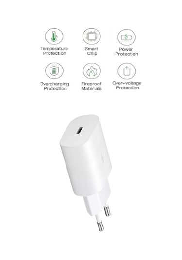 Samsung Galaxy A36 5g Uyumlu Type-c Ultra Hızlı Şarj Cihazı 22.5w 3.0 Amper Beyaz Şarj Başlığı Adaptör
