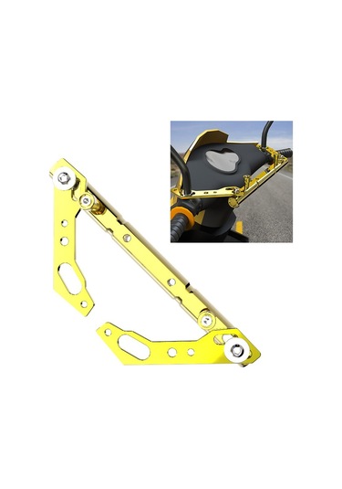 Motosiklet Modifiye Gps Navigasyon Cep Telefonu Braketi Denge Çubuğu Kymco Downtown 300i 350i Altın İçin Sabit Altın