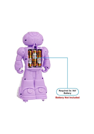Sesli Ve Işıklı 360 Derece Dönen Oyuncak Robot