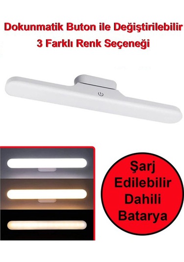 Usb Şarjlı 3 Renk Işıklı Led Aydınlatma / Gt-cl03 A A'dan G'ye Diğer