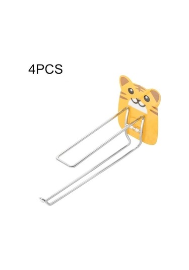 Ankatek Rafı Rafı Karikatür Kağıt Havlu Depolama Askısı Askı Askı Adet 4 Uw Pembe Pembe