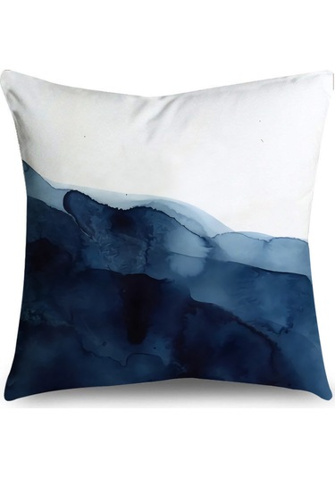 Kuzey Avrupa Geometrik Keten Yastık 45 45 Cm-23 Ekru