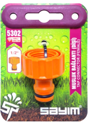 Bahçe Hortumu Otomatik Musluk Bağlantı Adaptörü Dişi 1/2" 10 Adet