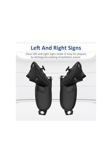 Meta Quest Pro İçin 1 Çift Saplı Silikon Kılıf Kapak Vr Aksesuarları Beyaz