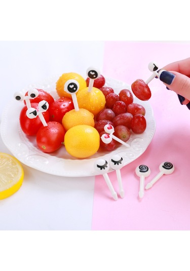 Ranyeek Ev Kullanıma Uygun Plastik Zürafa Figürlü Çocuk Meyve Çatalı - Pratik, Dayanıklı Ve Paketli Tatlı Çatalı Mavi