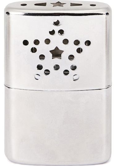 Tenfowee 2 Adet Dışarıda Kullanım Zincir Alaşımlı Taşınabilir El Isıtıcı - 57x20x90mm Boyutlu Paket İçeriği Gümüş