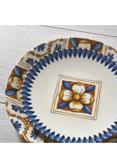 Camelıa 18 Parça 6 Kişilik Bone Kahvaltı Takımı - 16771 Krem