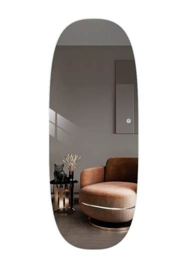 Boy Aynası Ledli Dokunmatik Flora Aura Dekoratif Boy Aynası Ledli Dokunmatik Ghu-01 Beyaz