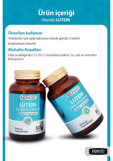 Nondo Lutein Zeaksantin Complex 60 Tablet