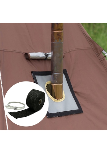 Suntek Egzoz Isı Sarma Yanmaz Sarma Manifoldları Baca Araba Sobaları Için Sarma Bandı Tüp 5 M