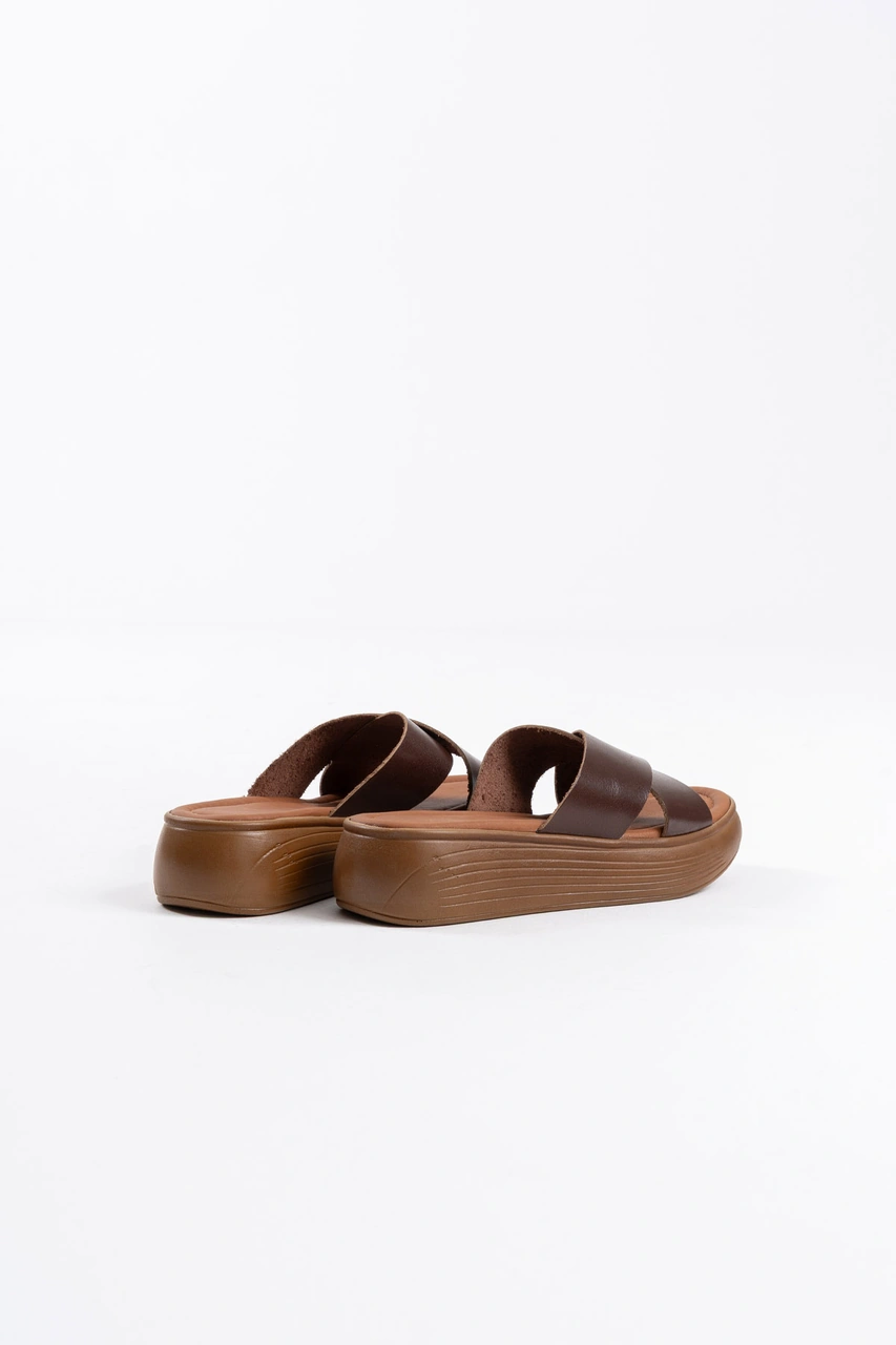 Kocadal Kocadal Fayn Acı Kahve Hakiki Deri Terlik Muhtelif