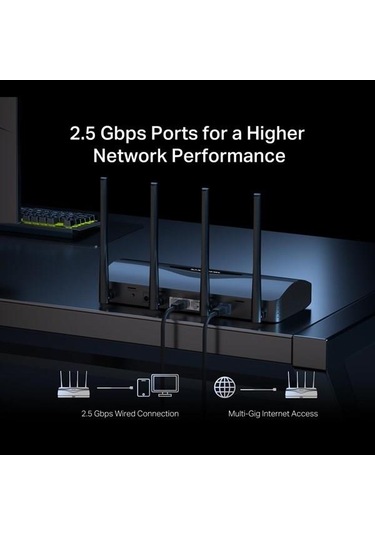 Mercusys Mr27be Be3600 Wıfı7 Dual Band Router