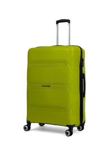 Lucas Polipropilen Kırılmaz Valiz, Büyük Boy Neon Yeşil
