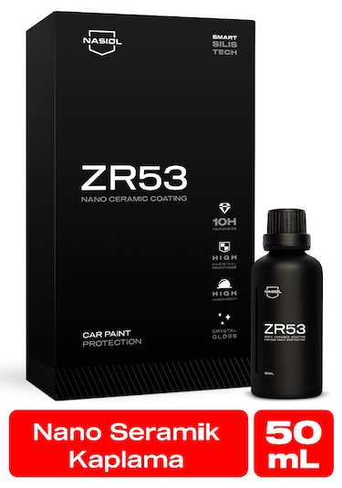 Nasiol ZR53 Araç Nano Seramik Kaplama ve Boya Koruma 10H 3 Yıl Dayanım 50 ML Su İtici Çizik Önleyici