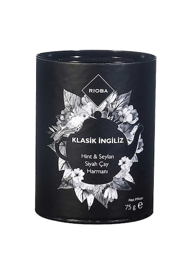 Rioba Klasik Ingiliz Hint Ve Seylan Siyah Çay Harmanı 75 G