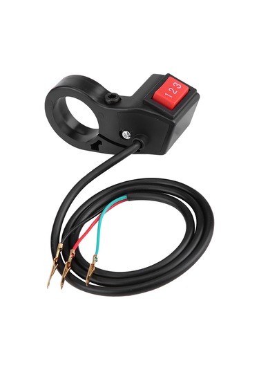 Yaozixa Motosiklet, Elektrikli Bisiklet Ve Scooter İçin 3 Vitesli Elektrikli Kumanda Anahtarı - 22mm Çapında Sağlam Plastik Ve Metal Yapı