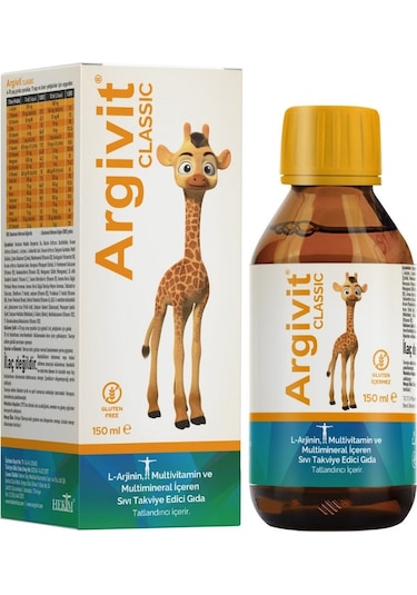 Argivit Arjinin İlaveli Multivitamin Şurup 2 x 150 ML