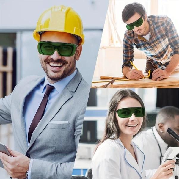 Willowhaven Laıyıke Yeşil Darbe Dayanımlı Güvenlik Gözlüğü, Ayarlanabilir Uv Koruma Ansı Z87 Sertifikalı