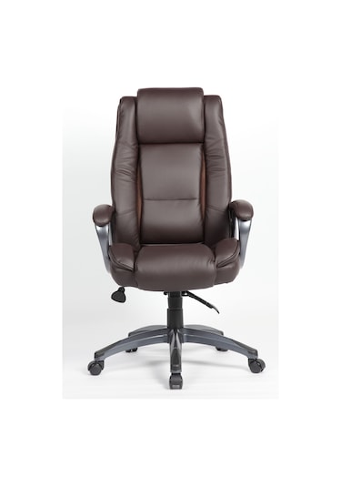 Boston Yönetici Koltuğu Suni Deri - Kahverengi 65x114-121,5x81 Cm