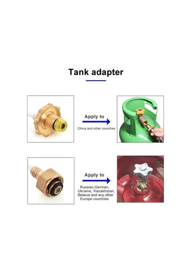 Wondernest Wss-701 Vana Uzatma Tankı Soba Rus Konektörü Kamp Gaz Adaptörü Dolum Dolum Borusu Gaz Dönüştürücü Aksesuar Çok Renkli