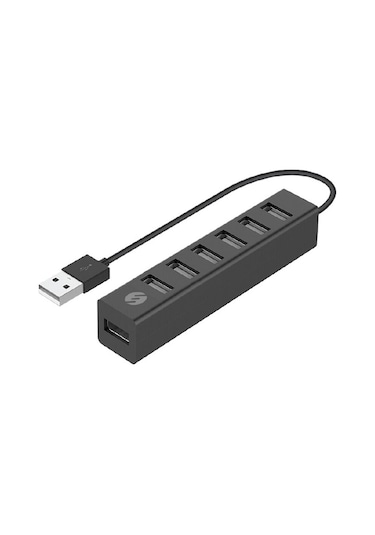 S-Link SWapp SW-U217 Siyah Usb 2.0 7 Port Hub Çevirici Çoklayıcı