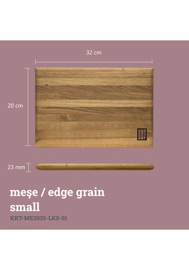 Lüks Kesme Tahtası Meşe Small