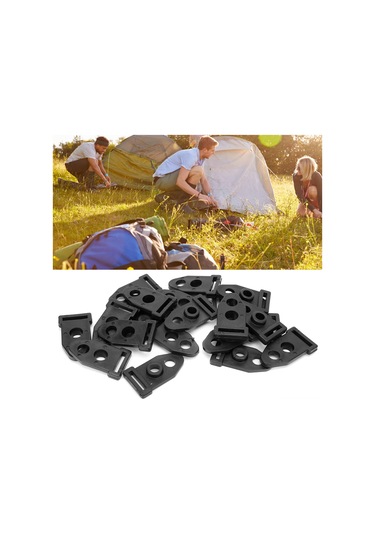 Qingmipy Kamp Tenteği Sabitleyici İki Delikli, Pvc/pe Malzeme, Dağcılık Kamp İçin, Açık Hava Aktivitesi Erişkinler İçin, 20 Adet Paket Diğer