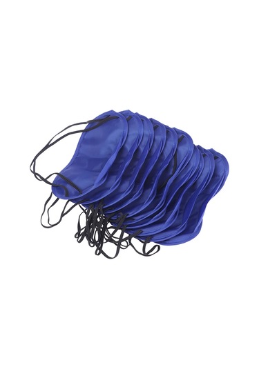 10 Adet Rahat Uyku Göz Maskesi Gölge Kapak Körü Körüne Gece Uyku Seyahat Yardım Uyku Maskesi Körü Körüne Eyepatch Sleepmasker Mavi