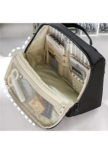 Maoyaya 9 Katmanlı Büyük Kapasiteli Çok Renkli Kalem Kutusu Saklama Çantası Çok Renkli