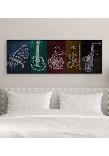Bk Gift Yatak Odası Konseptli Panorama Kanvas Tablo 100X35Cm-18